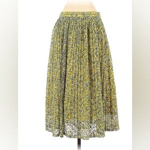 Who What Wear Yellow Midi Skirt